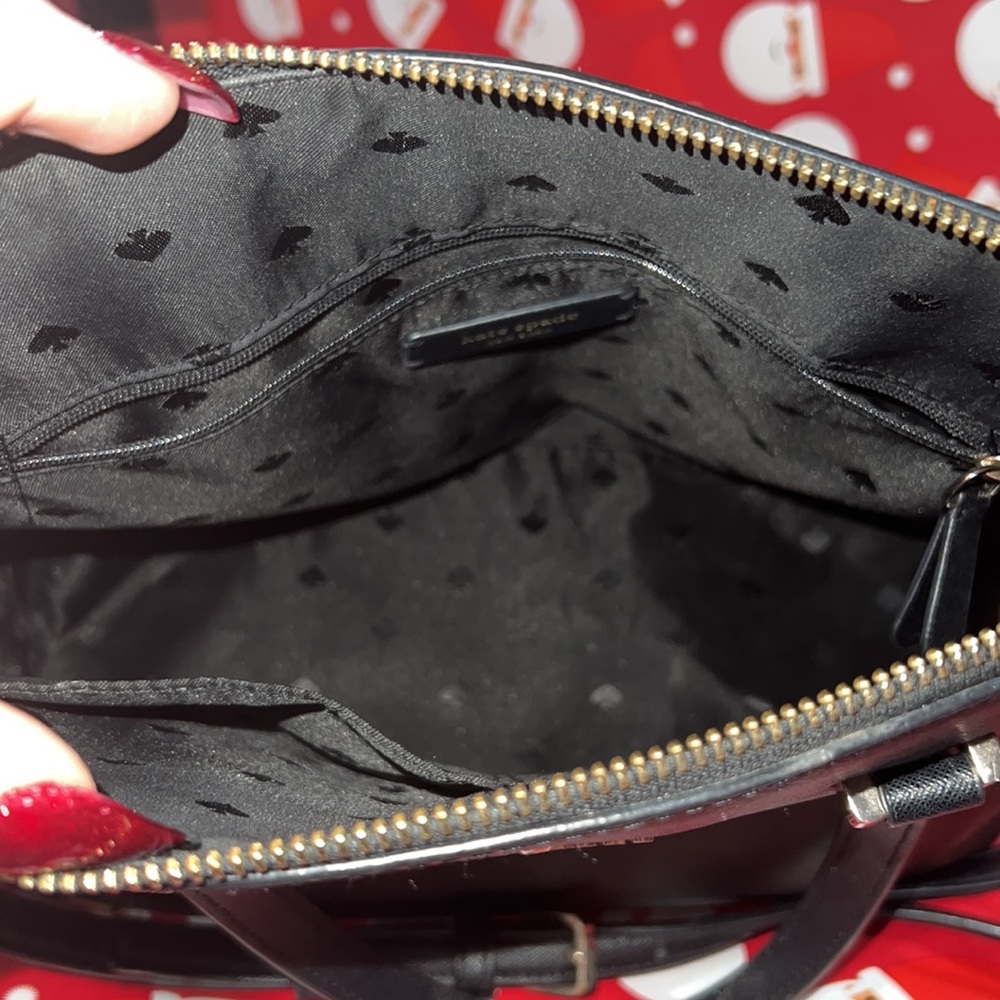 Kate Spade Dome Satchel in Black saffiano leather - Picture 8 of 12
